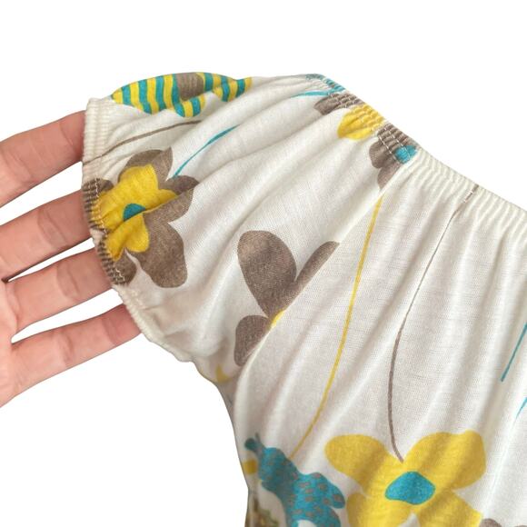 Vintage Wet Seal Y2K Babydoll Top Mod Floral Print Retro 70s Inspired Boho - Picture 5 of 7